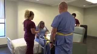 Physical Therapy Transfer Training  How To Transfer From Wheelchair To Bed [upl. by Ahar]