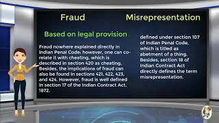 What is Difference Between Fraud amp Misrepresentation [upl. by Leeban]