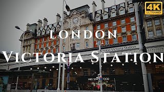 London Victoria Station Walk Through England 4K [upl. by Myriam]